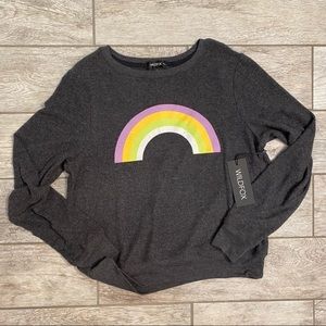 NWT! Wildfox Over the Rainbow Baggy Beach Jumper